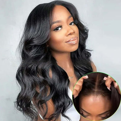 Body wave glueless human hair wig -natural and full look 