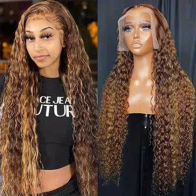 - P427 13x6 Water Wave Lace Wig – 100% Human Hair, Natural Look & Volume - Transparent Lace Frontal Wig – Seamless Fit & Defined Water Wave Texture - Glueless Water Wave Wig – Soft, Breathable & Easy to Style - High-Density Human Hair Wig – Full Volume &