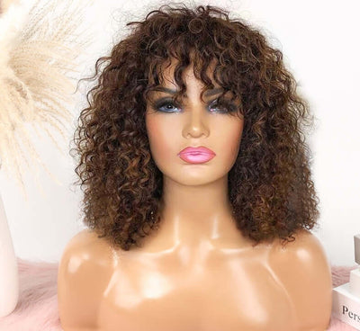 Pixie cut bob wig made with 100% real human hair . Short lace front wig , pre-plucked for a natural look. loose wave 100% human hair wig . Lace front and full lace options available . Pre-plucked with baby hairs